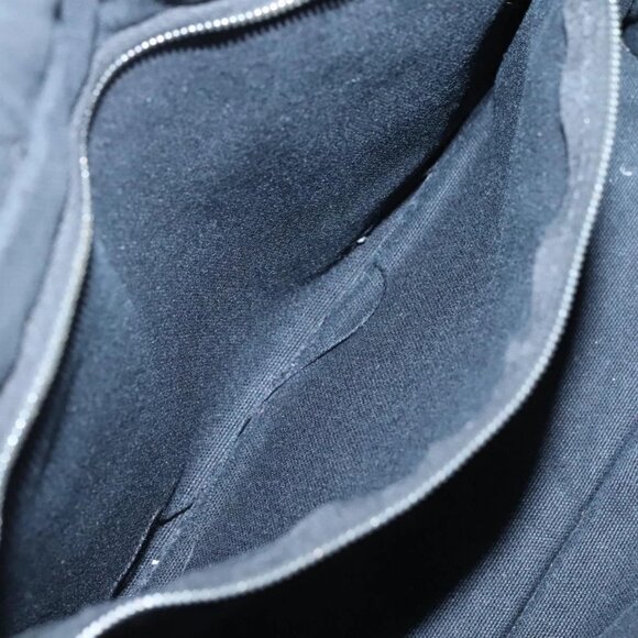 HERMES Fourre Tout PM Hand Bag Canvas Black Gray Auth 136542 - Picture 13 of 16